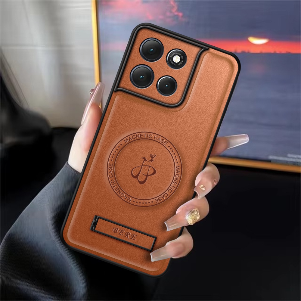 Casing Motorola G86, G86 Power 5G Case Leather Magnetic Standing Premium