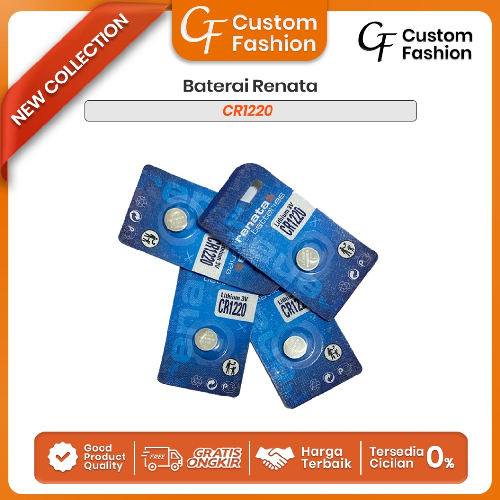 Baterai RENATA CR1220 CR 1220 Battery RENATA CR1220 CR 1220 Batre RENATA CR1220 CR 1220 3V Original