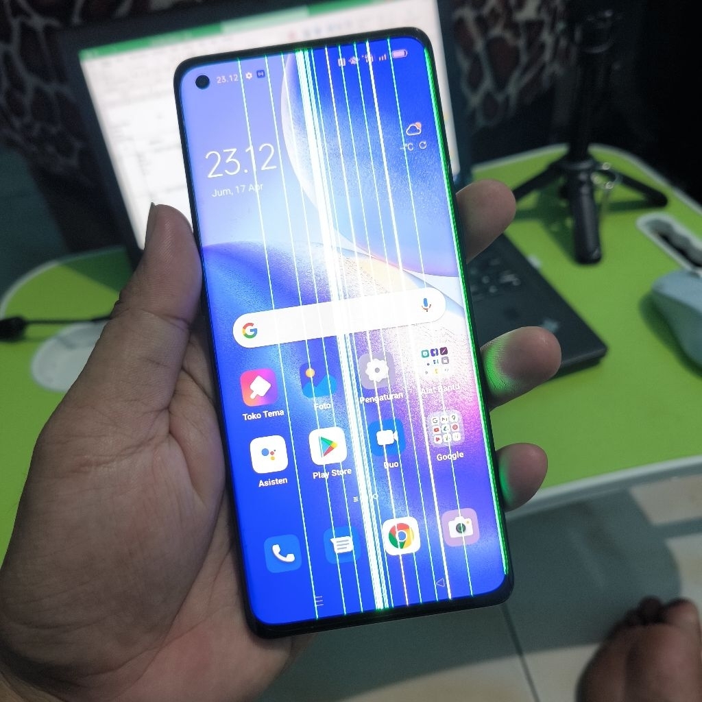 (zak) oppo reno 5 pro 5G 12/256gb sinyal all op