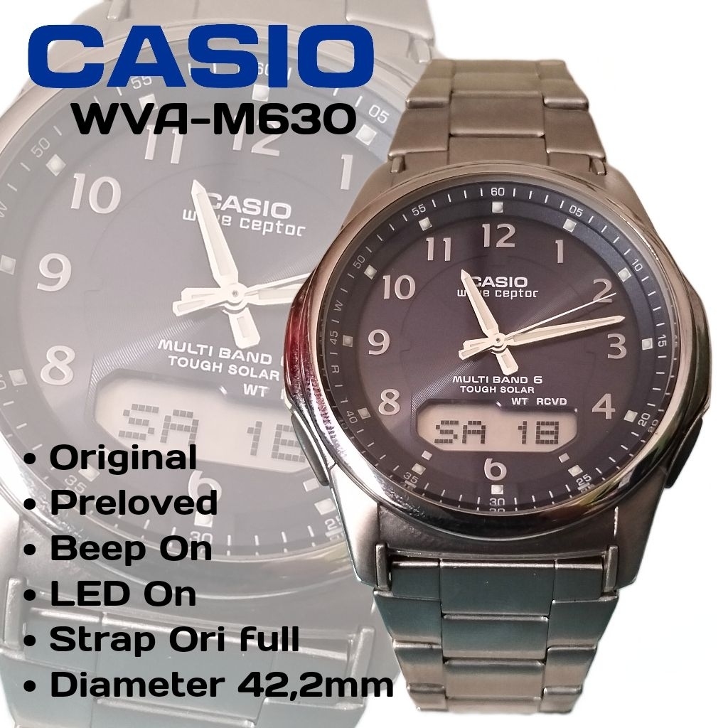 Jam Tangan CASI0 Wave Ceptor WVA-M630 // Preloved Watches