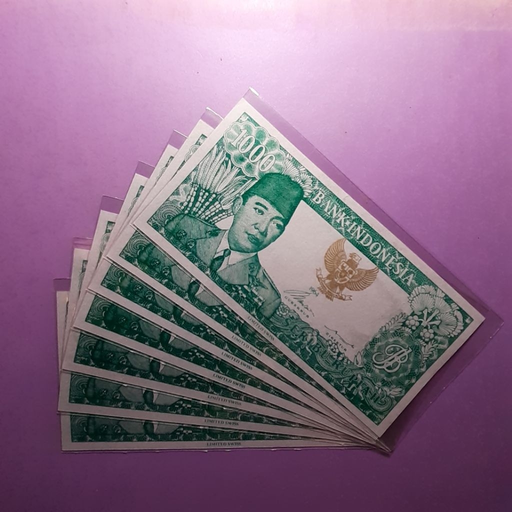 Uang kuno 1000 rupiah sukarno tahun 1964 REPLICA