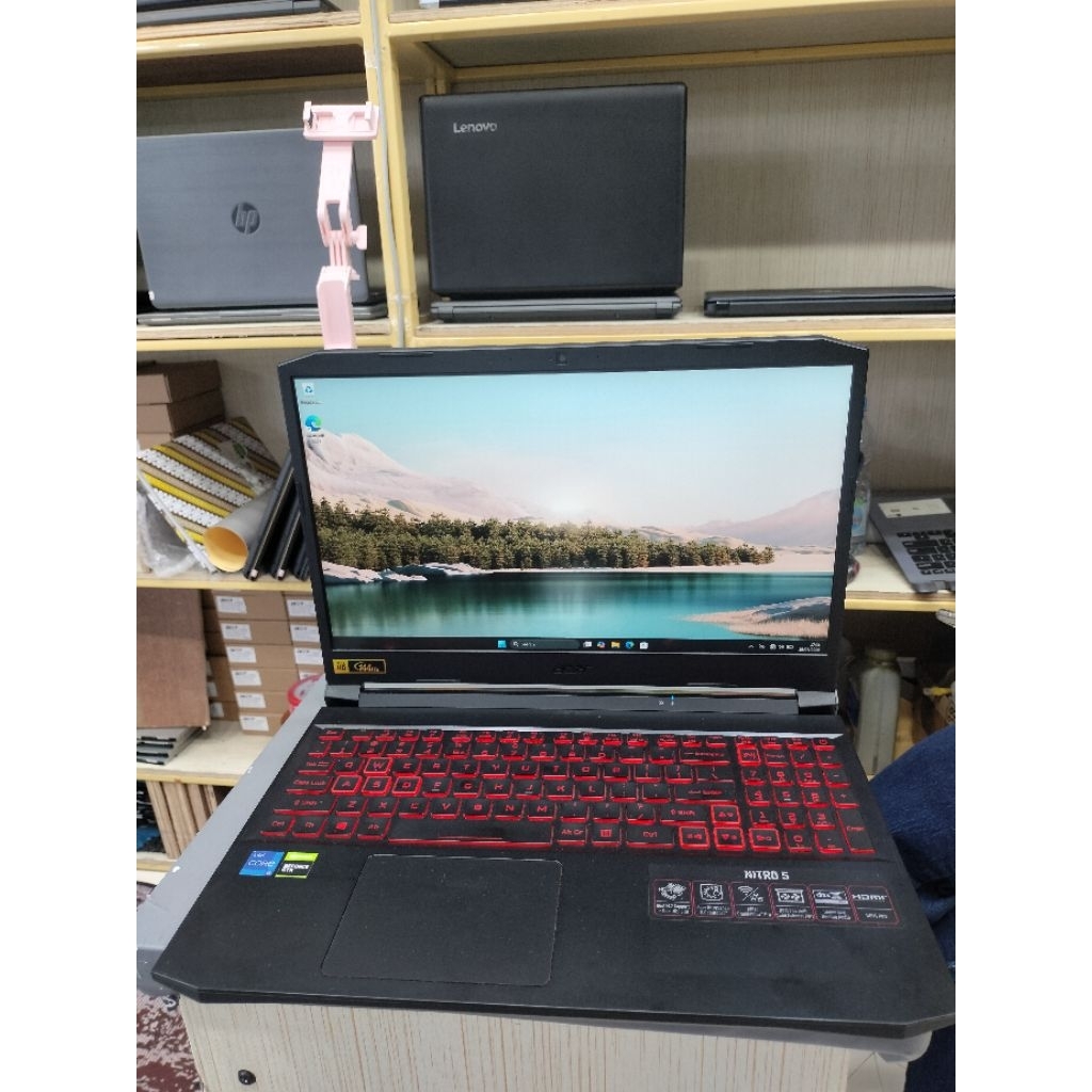 LAPTOP GAMING ACER NITRO 5 INTEL CORE I5-11300H RAM 8GB SSD 512GB GTX NVIDIA GEFORCE 1650 4GB DDR6 M