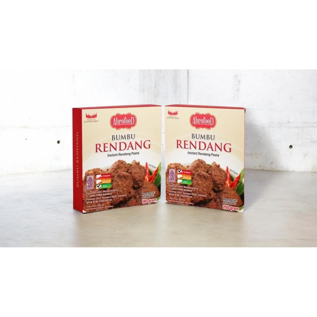 Bumbu Rendang Instan Abrofood 250gram - rasa original