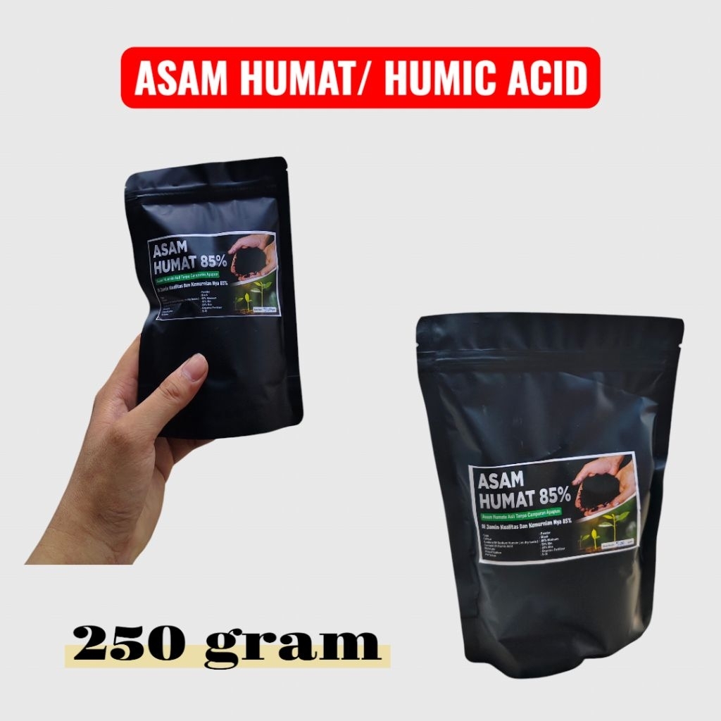 ASAM HUMAT 250 GRAM PENGGEMBUR TANAH PERTANIAN HUMIC ACID