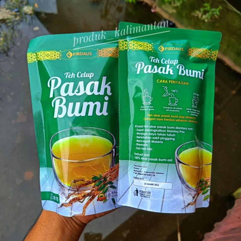 Teh Celup Pasak Bumi Asli Kalimantan Isi 15 Kantong – Herbal Pria Stamina Alami