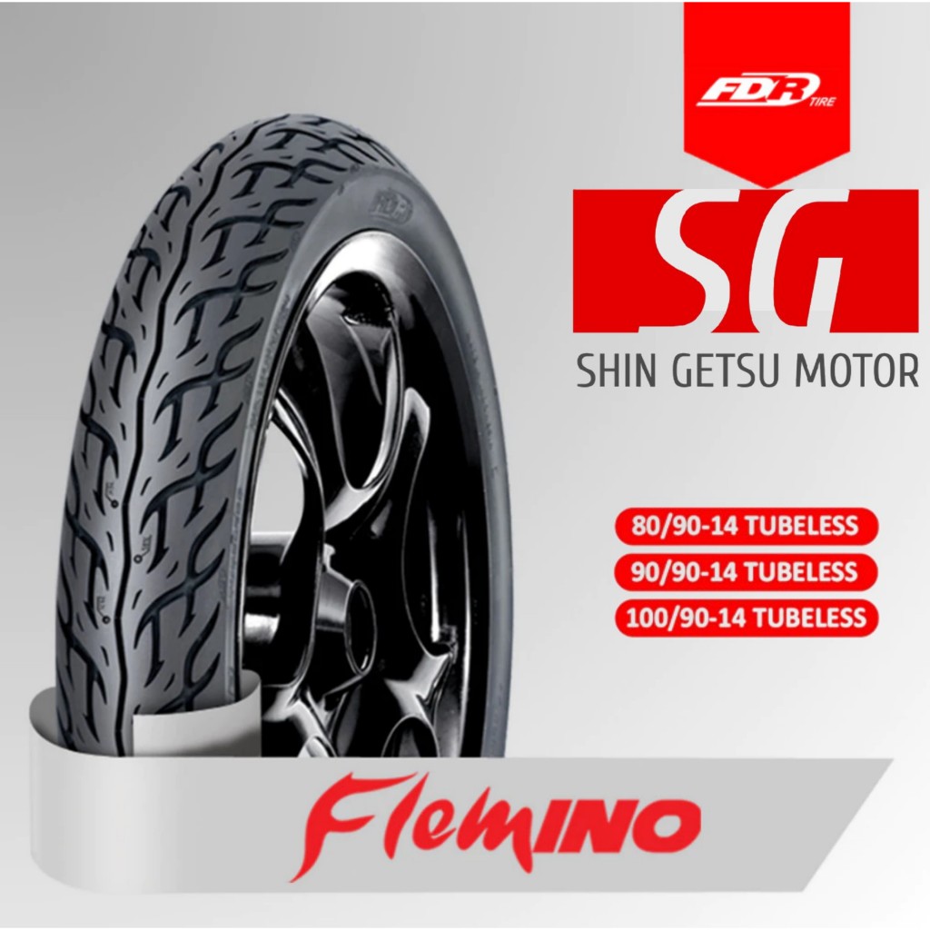 Flemino Ban Tubeless 80/90 Ring 14 & 90/90-14