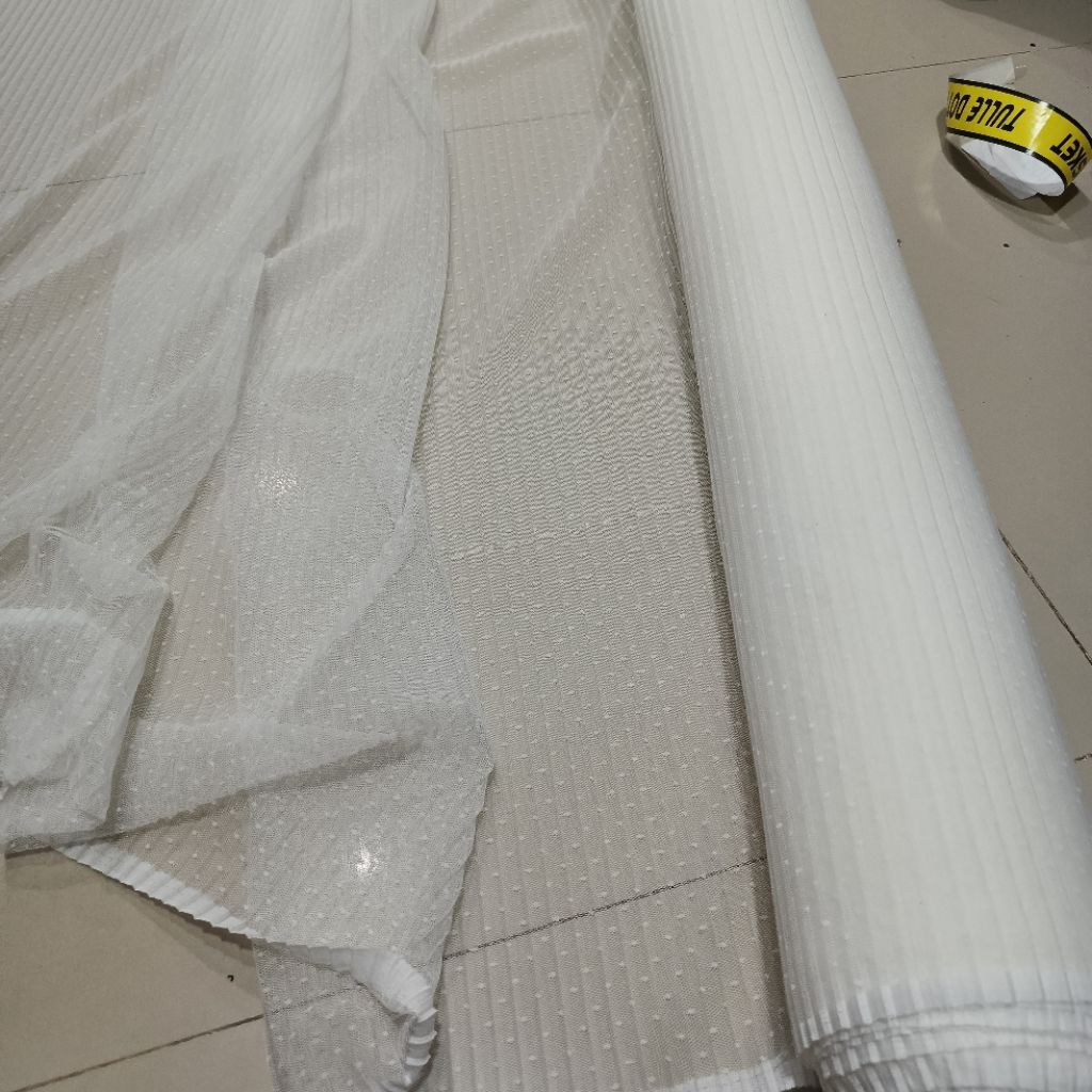KAIN TILE PLISKET DOT / TILE PLISKET PULKADOT TERLARIS