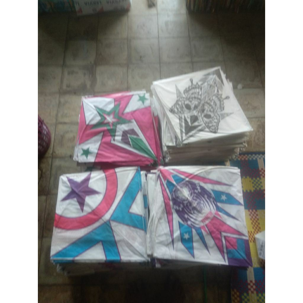 layangan kertas 50 pcs
