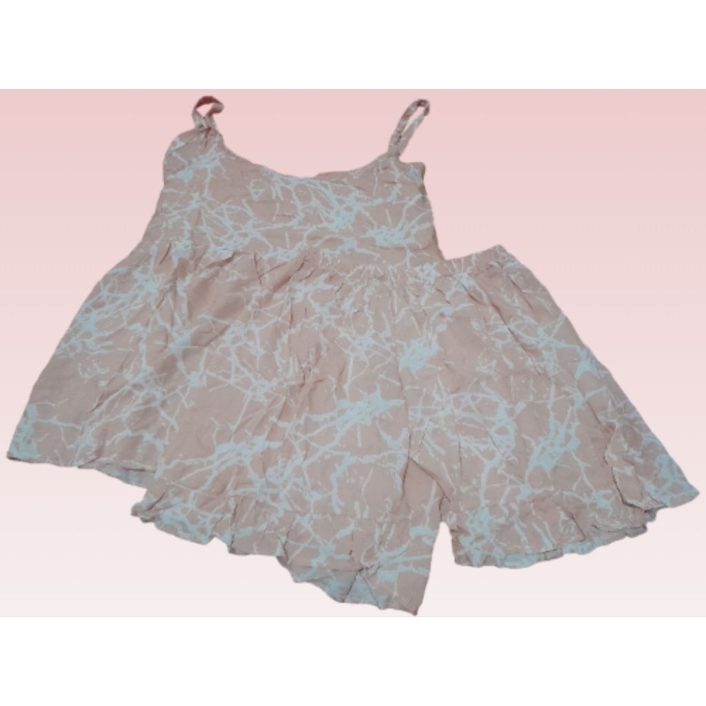 Piyama Set Tali Peach