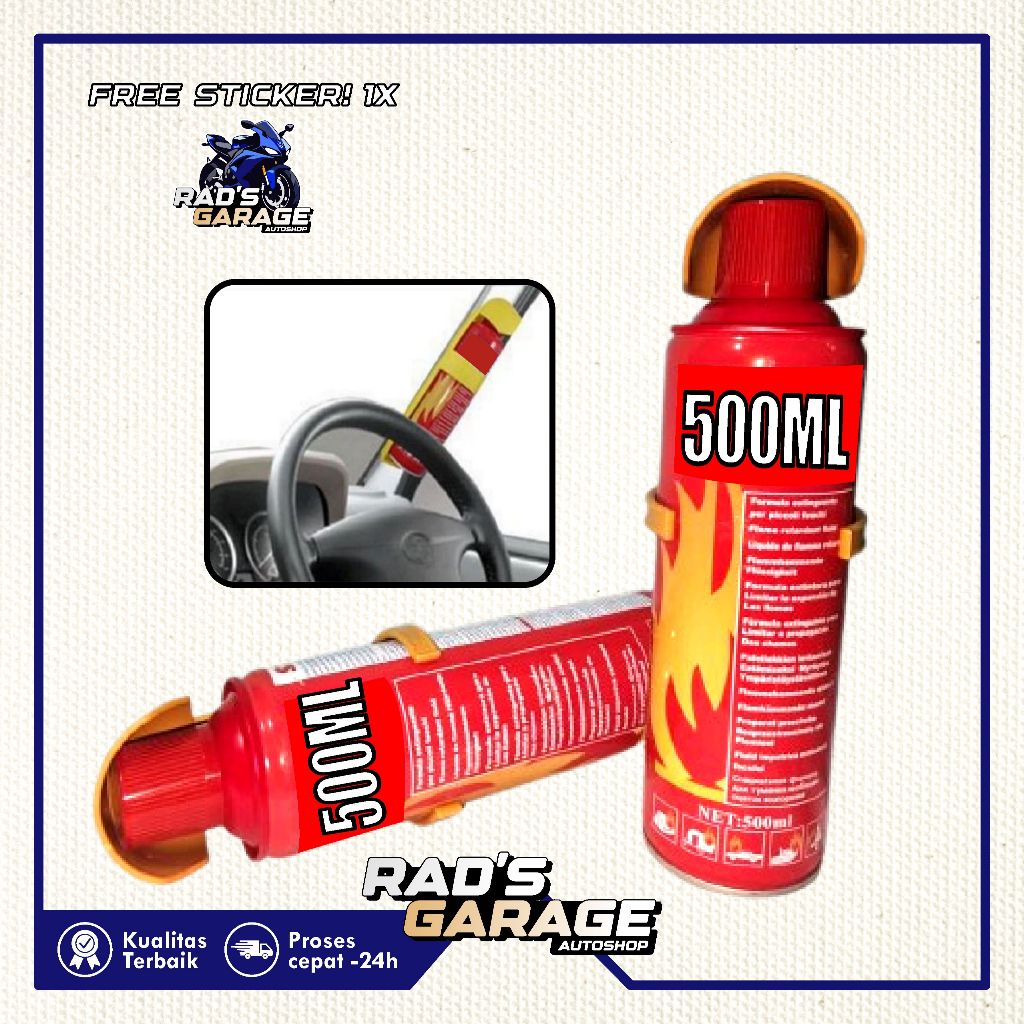 Alat Pemadam 500ML (Exp 2030/2031) Api Ringan Portable Efektif Memadamkan Api Cepat Untuk Kendaraan 