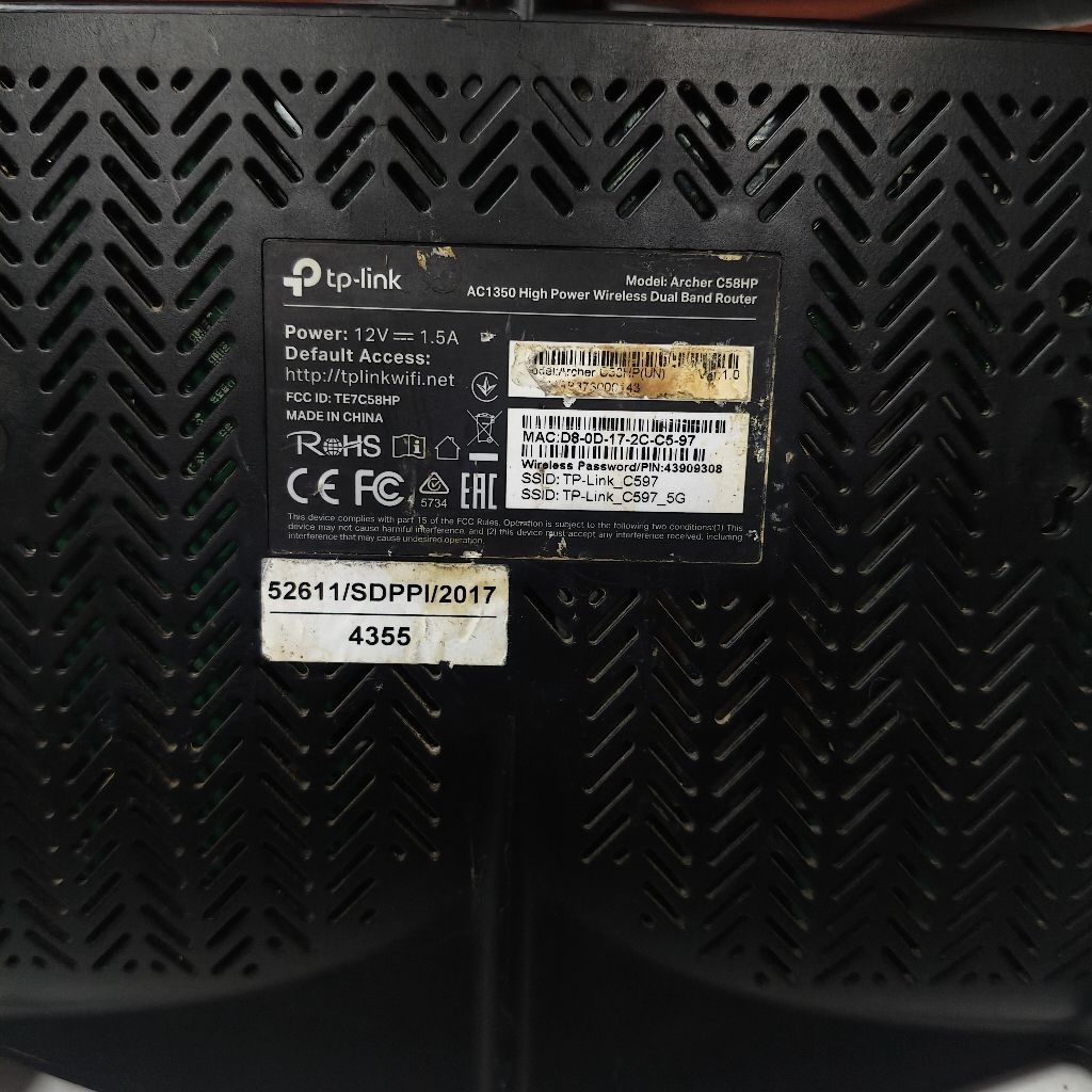 TP-Link Archer C58HP AC1350 Dual Band