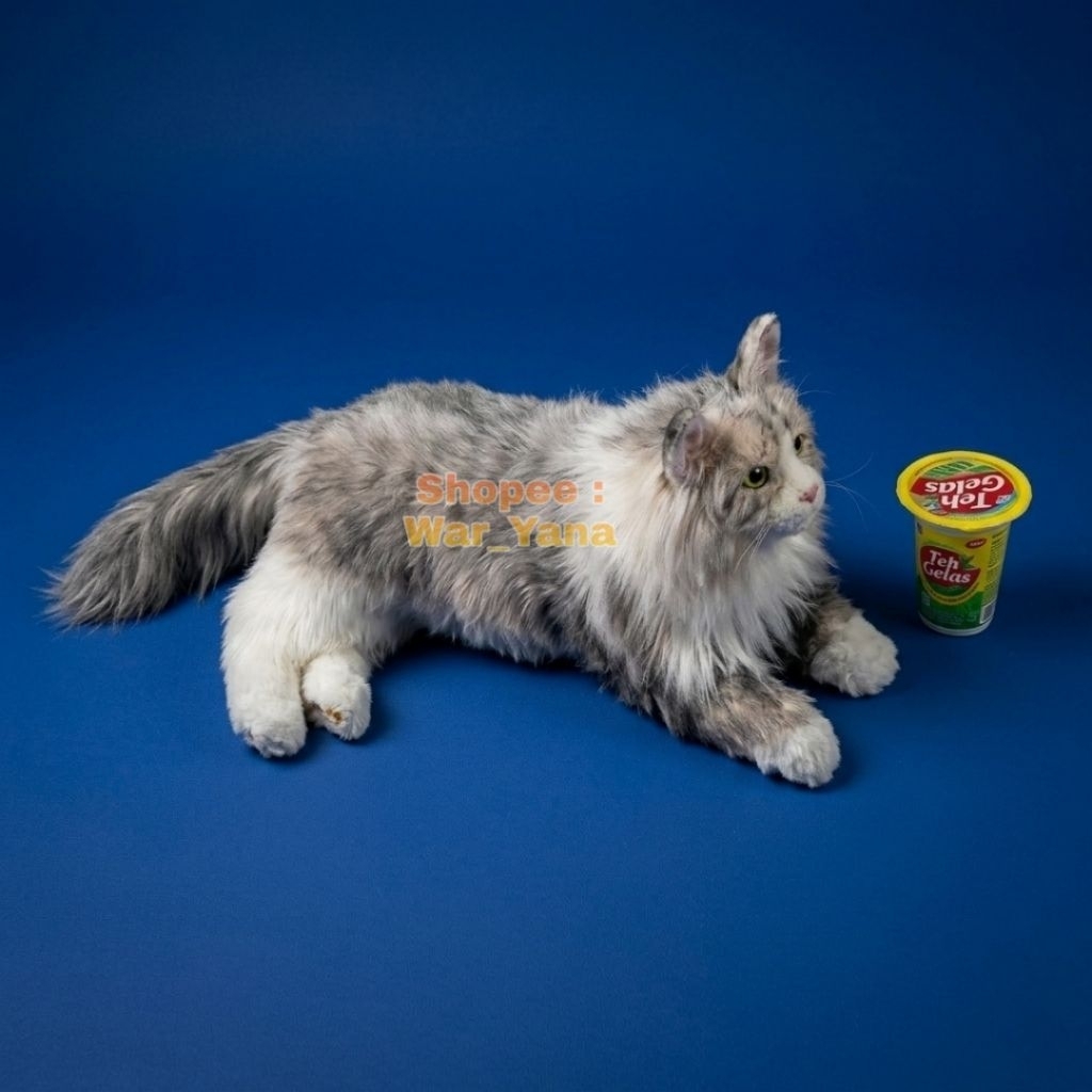 Boneka Kucing Persia Import U.S.A Original CUDDLE CLONES Animal Soft Toys Persian Minecoon Cat Plush