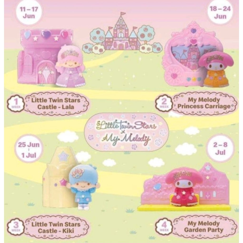 Mainan Happy Meal McD Little Twin Stars x My Melody