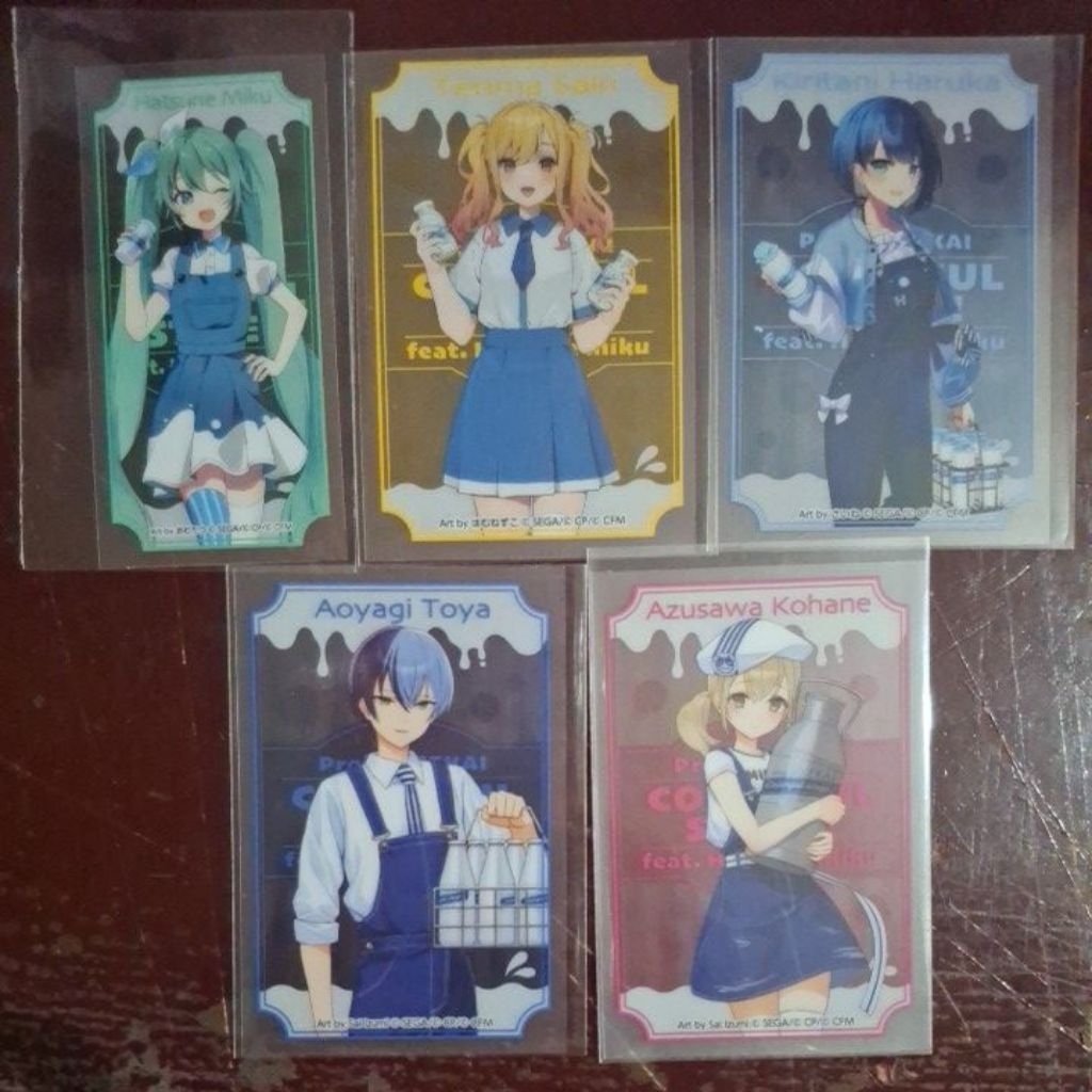 [project sekai] lawson clear card - miku saki haruka toya kohane