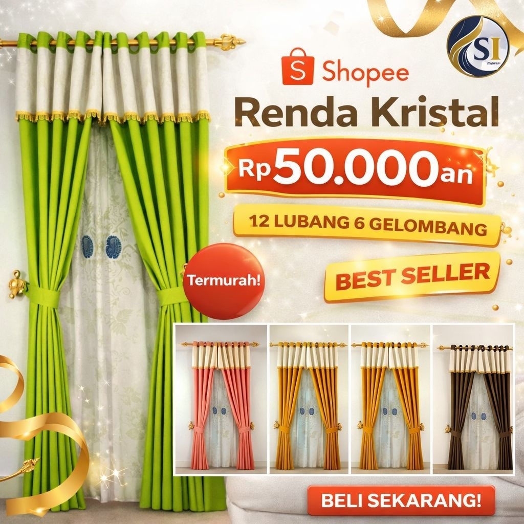 GORDEN RUMBAI RENDA KRISTAL GORDEN PONI RUMBAI GORDEN PINTU DAN GORDEN JENDELA