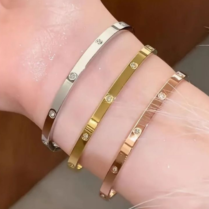 Gelang ctr wanita Gelang Bangle Titanium 750 Wanita Model CTR