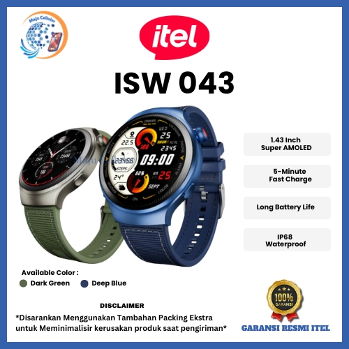 ITEL SMART WATCH 043 (GARANSI RESMI ITEL 1 TAHUN)