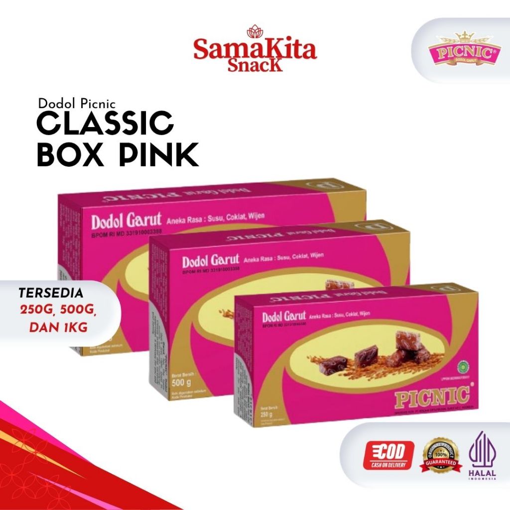 Dodol Garut Picnic Asli Original Classic 250g 500g 1kg 1kilo