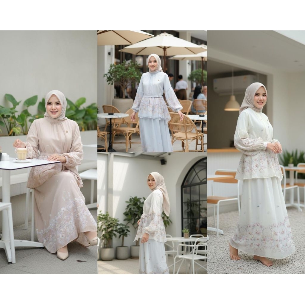 Denisa & Azzira Set rok By Bening Original