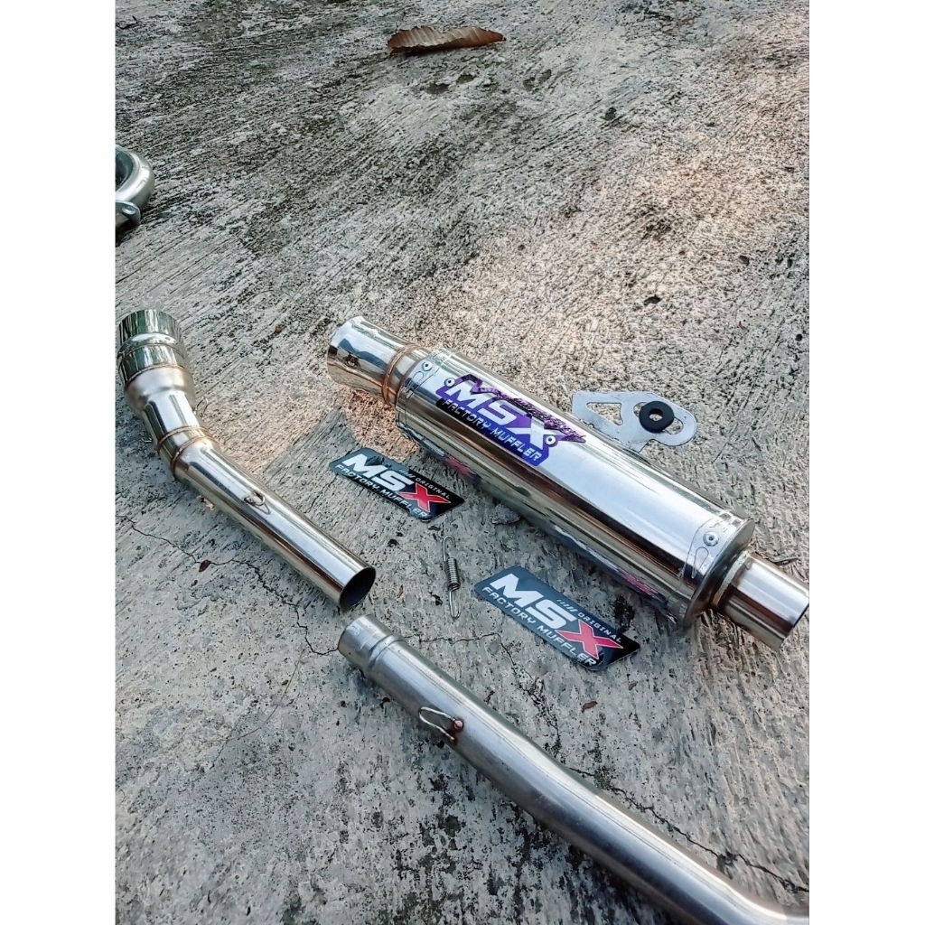 knalpot original msx Salemba ceklis daeng Thailand cha kharisma supra blade Revo Jupiter Vega smash 