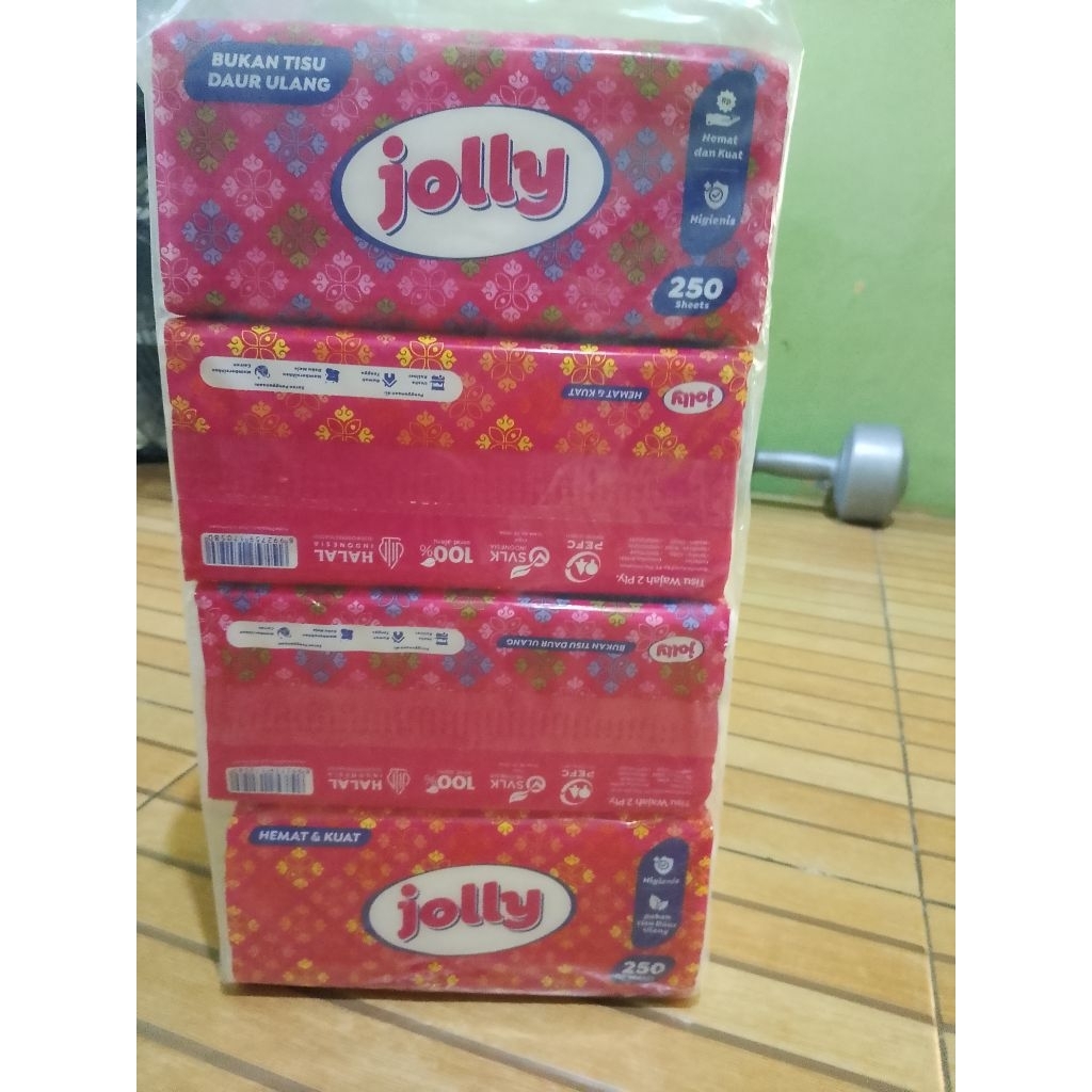 TISUE JOLLY PER BALL ISI 4 PCS 250 SHEETS