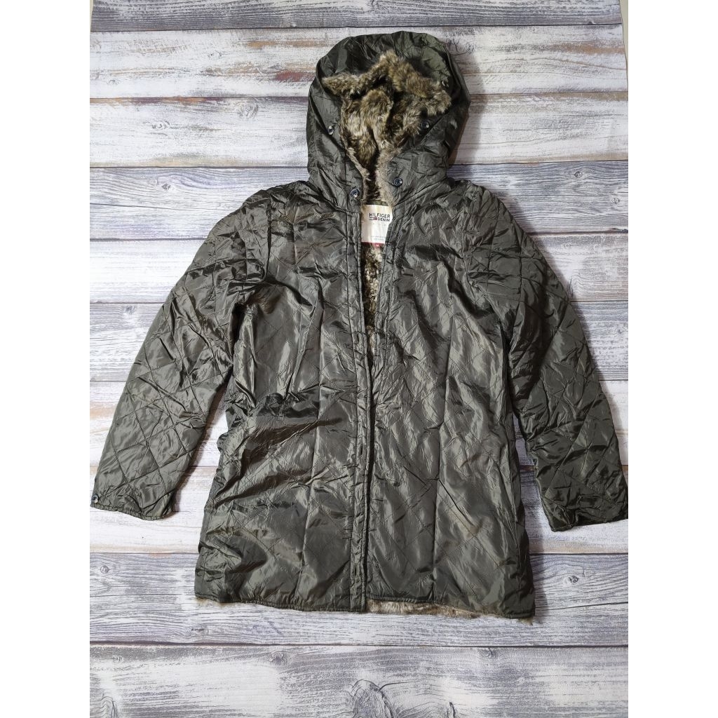 Jaket Tommy Hilfiger Puffer Sherpa Outdoor Jacket Parka Waterproof Hangout Motoran Sport Branded