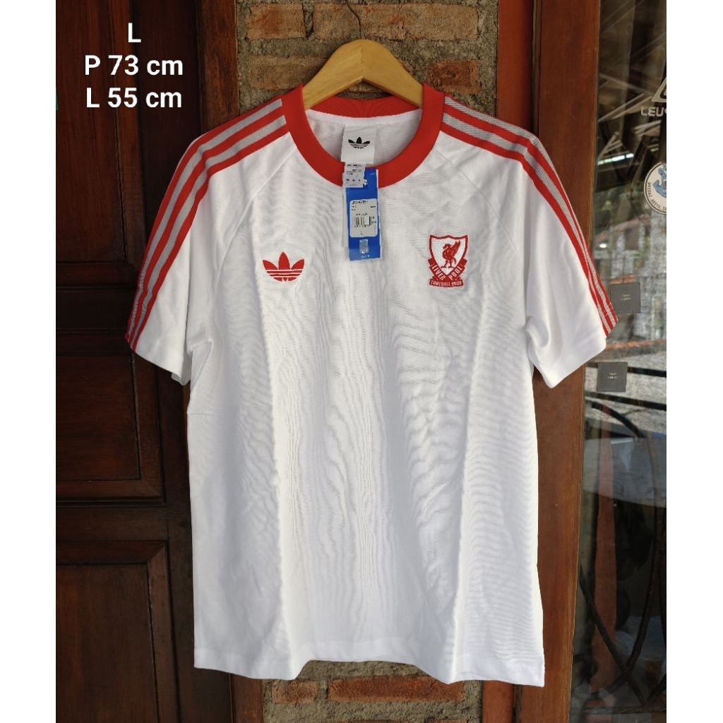 Atasan Baju Pria AD"DAS Retro Liverpool FC News Originals Size L Asia