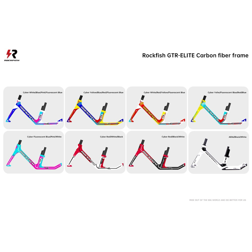 Frame ROCKFISH GTR - ELITE 2025 T800 sepeda balancebike / pushbike