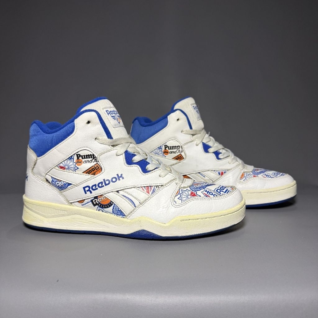 sepatu basket second REEBOK royal BB4500 Hi2 white/blue . size 41, insol 26,5 cm