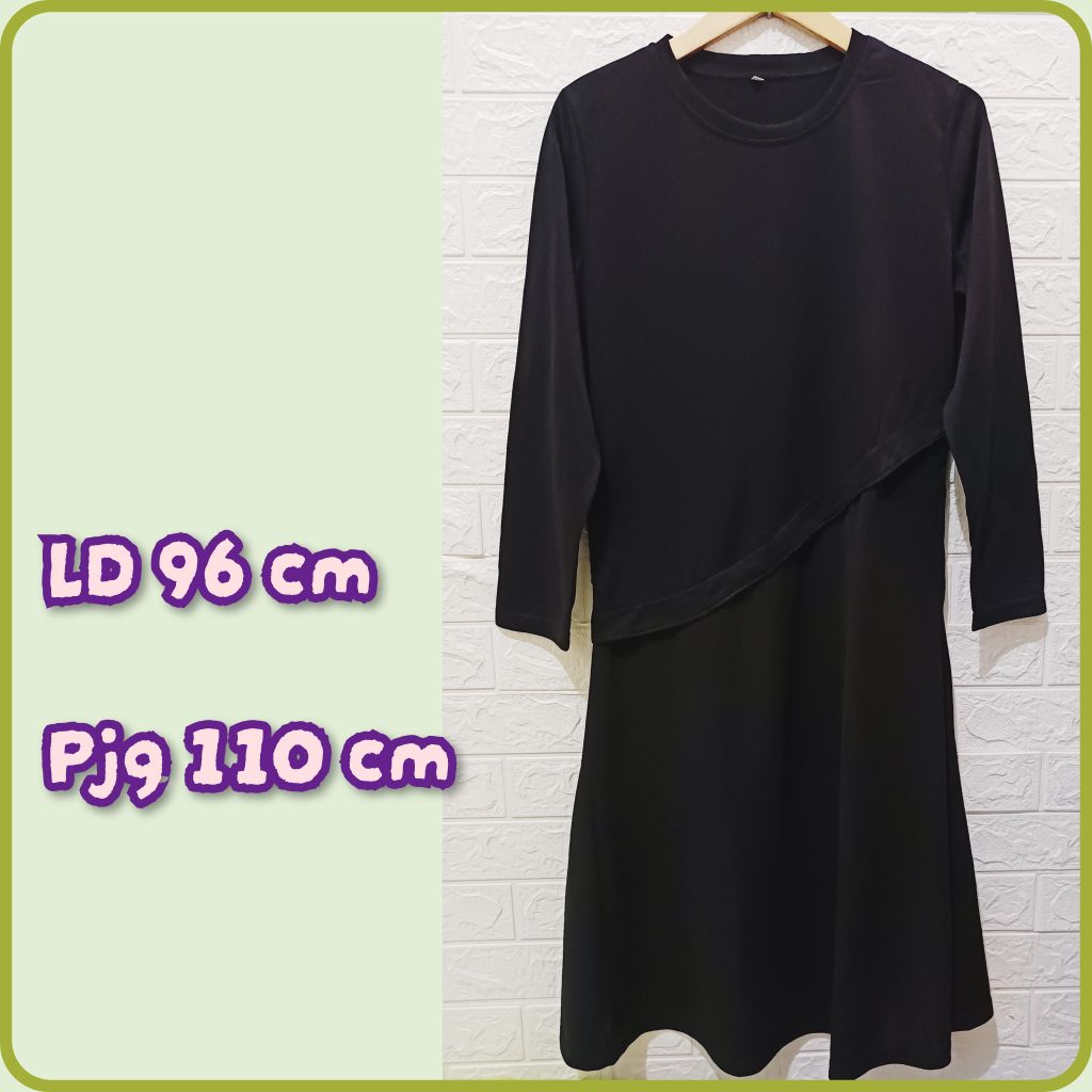 Tunik kaos hitam
