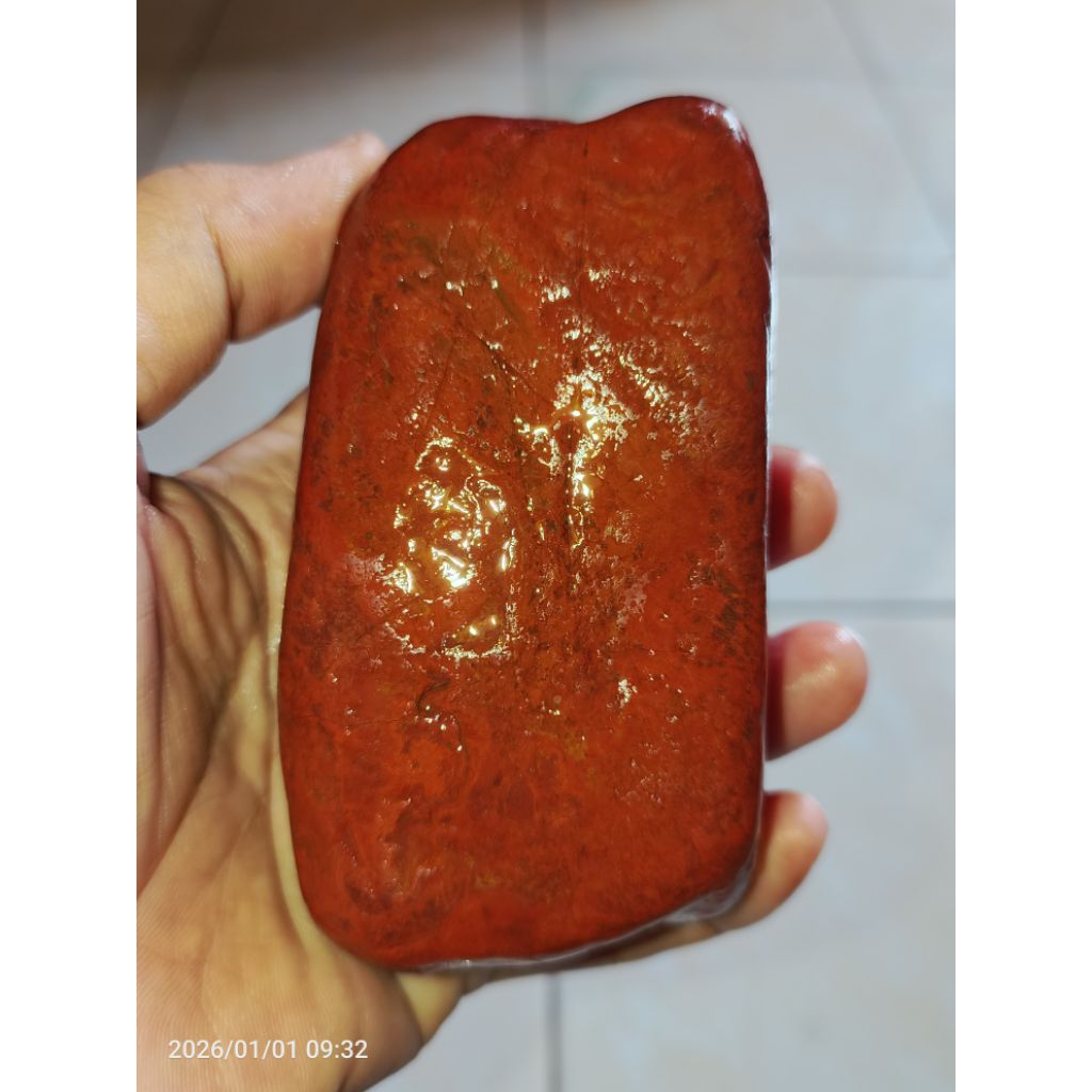 Akik Ati Ayam Merah Merona Masih Bahan