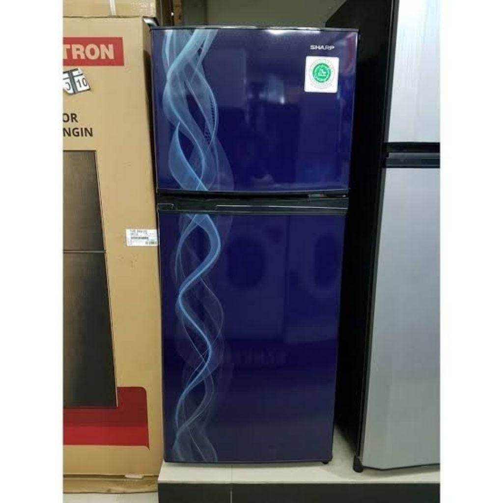 Kulkas 2 Pintu Sharp SJ 197ND VP/VB Tanpa Bunga Es New Model 2020