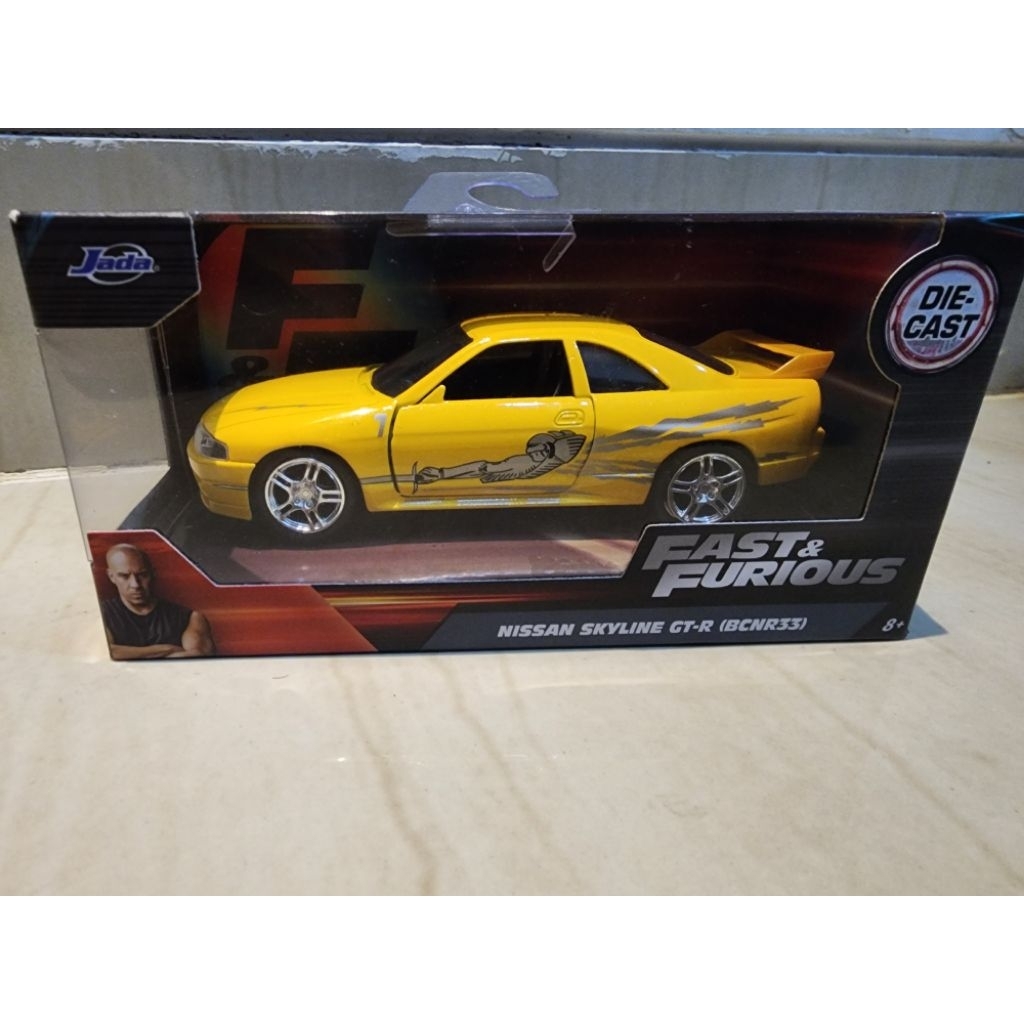 Jada Fast & Furious Nissan Skyline GT-R( BCNR33) Diecast