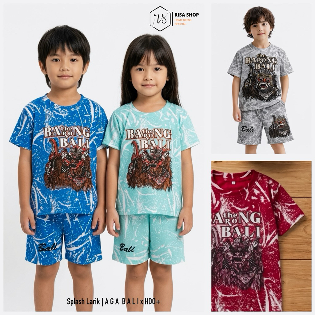 Setelan Anak Barong Larik - One Set Baju Anak Bali Splash.rs