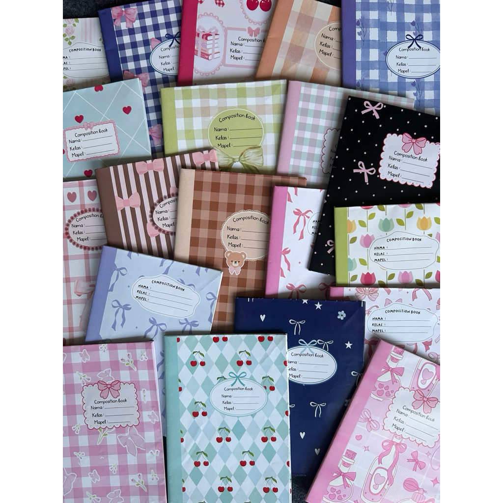 10 PCS SAMPUL BUKU ESTETIK SAMPUL AESTHETIC COQUETTE BIGBOSS CAMPUS SIDU ALLSIZE BUKU BESAR KECIL