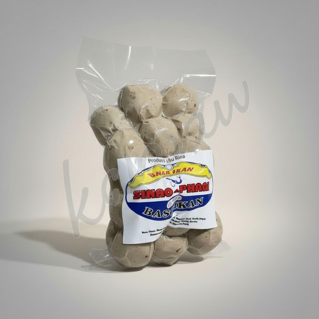 (KECIL ISI 20)BAKSO IKAN TANPA BUMBU KEMASAN  KECIL ISI 20 BIJI