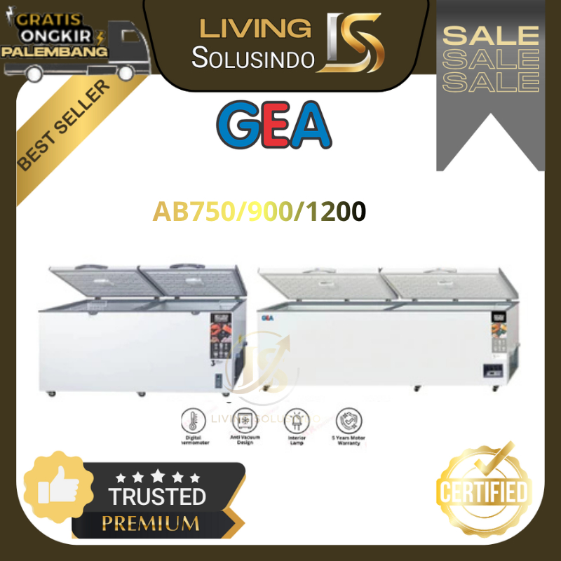 Chest Freezer GEA AB750 / AB900 / AB1200 Freezer Box GEA Lemari Pembeku GEA