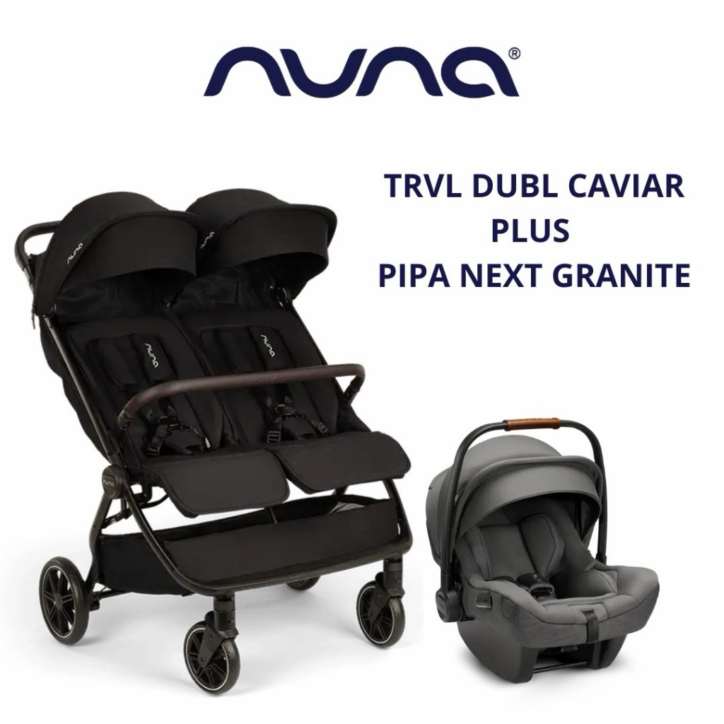 Nuna TRVL Dubl Stroller Untuk Dua Anak Kembar Nyaman bayi