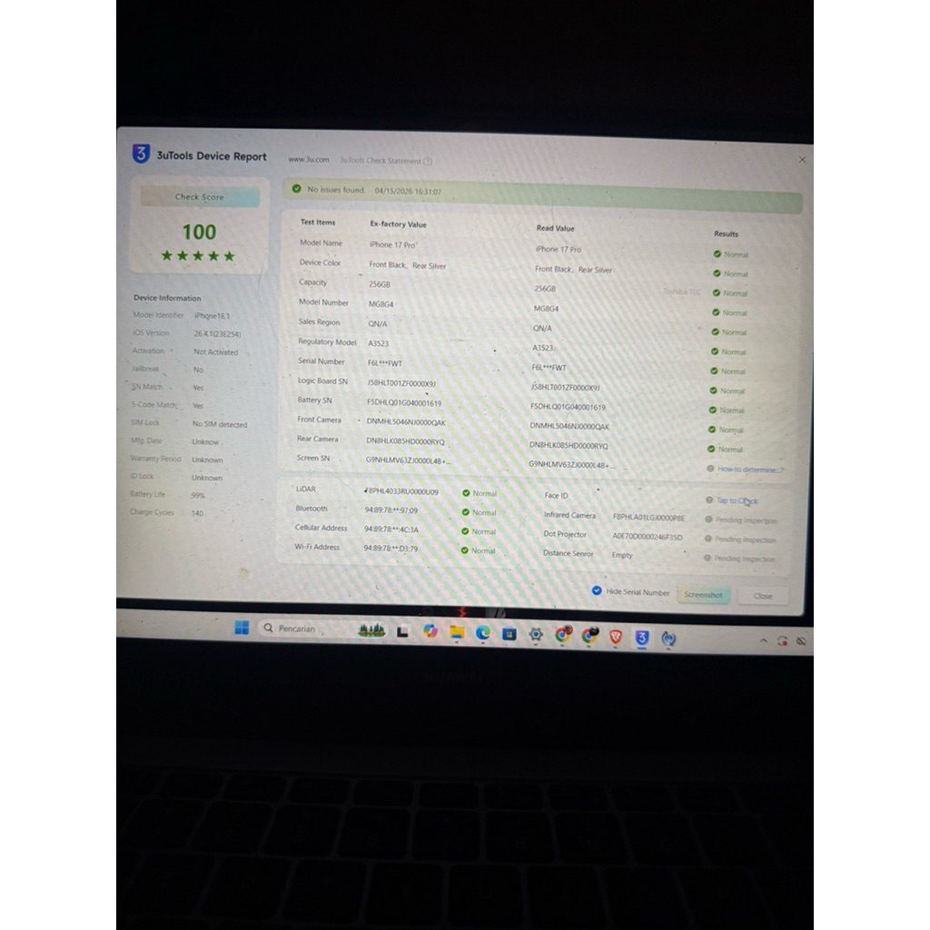 Bahan 17 Promax 1Tb ibox lock