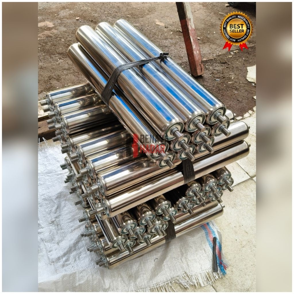 Stainless Steel Roller 50 mm x 950 mm x 990 mm as 12 mm stainless steel roller sus 304 food grade pa