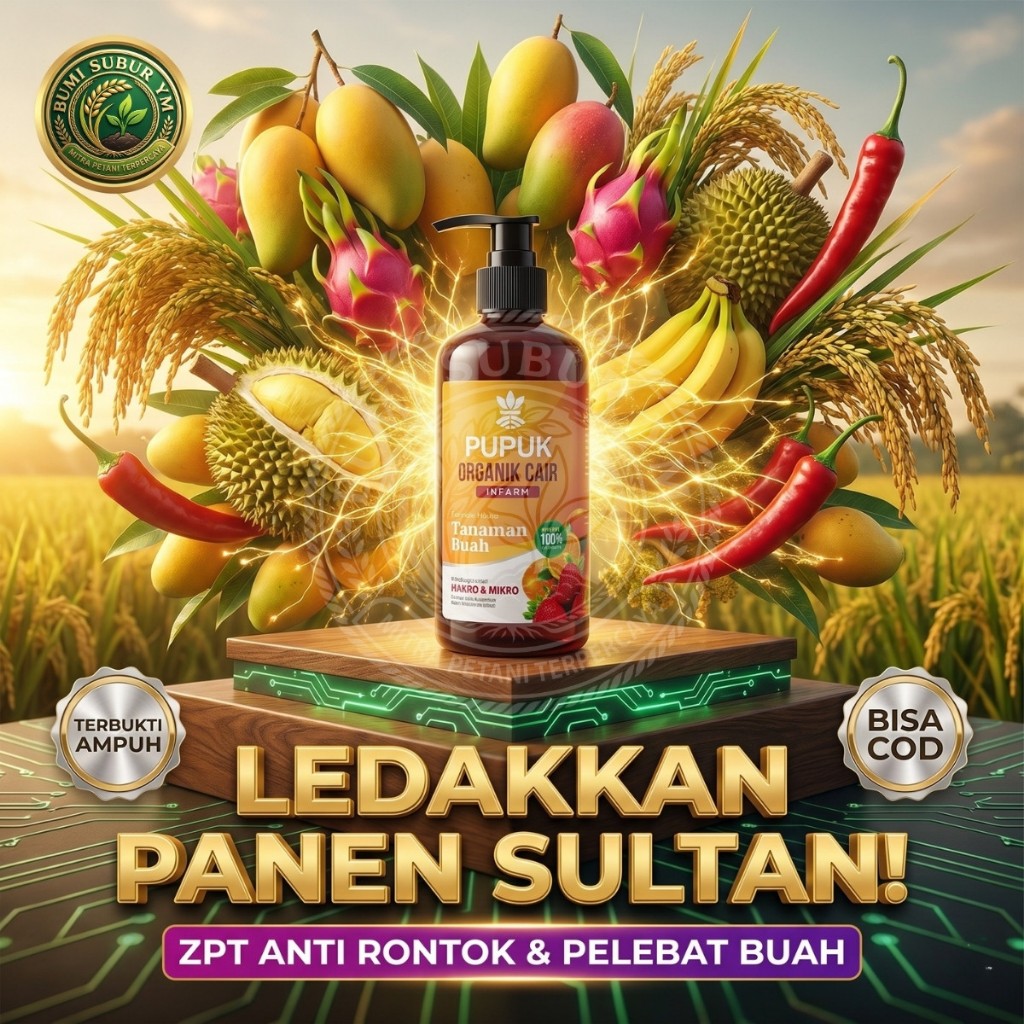 INFARM 500ML Hormon Pembungaan Pembuahan ZPT Pelebat Buah Anti Rontok Bunga Pengisi Padi