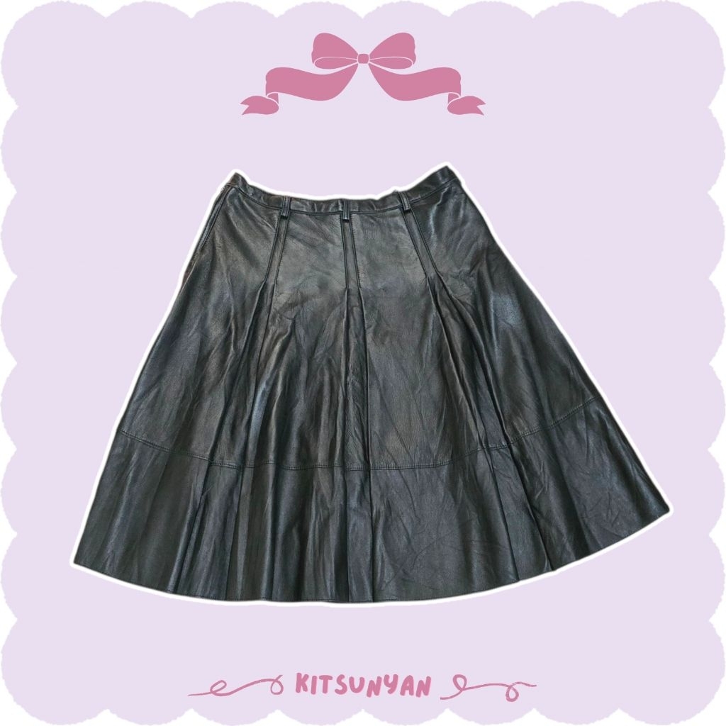 Robo Leather Skirt Korean Harajuku Kawaii Japanese