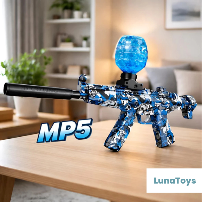 LunaToys - Mainan Anak Gel Blaster MP5 Water Bubble Outdoor (Rechargeable, SNI)