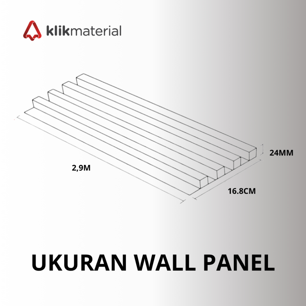 Isi 10 Lembar WPC Wall Panel 4 Meter / Wallpanel Kotak Motif Kayu 3D / WPC Panel Dinding 3D 4 Meter.