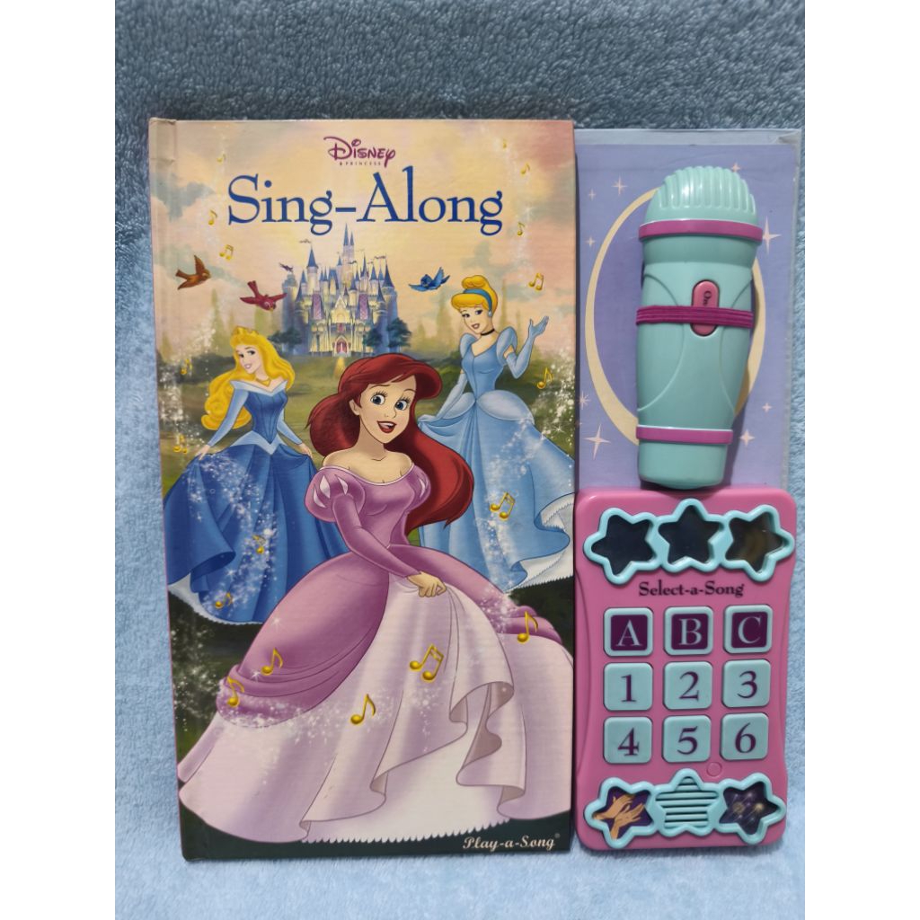 Preloved Board Book Buku Disney Jumbo Sing Along Princess Sound Off sesuai diskripsi