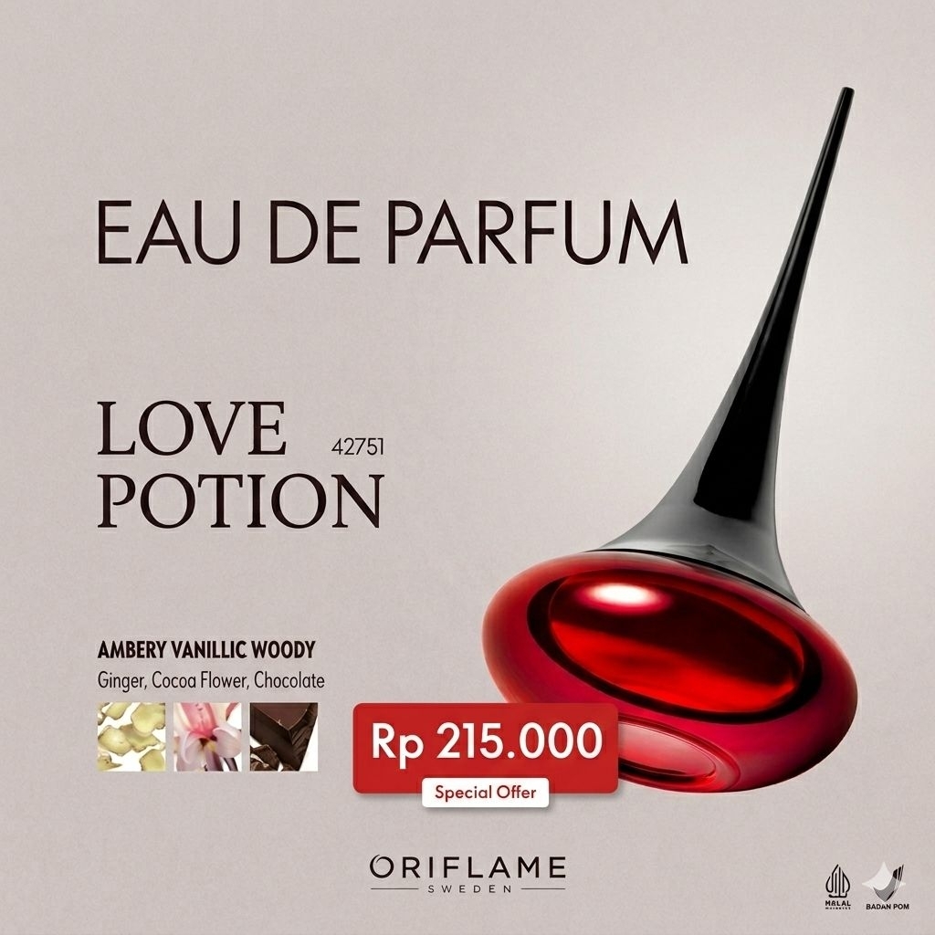 Love Potion Eau de Parfum wanita Oriflame