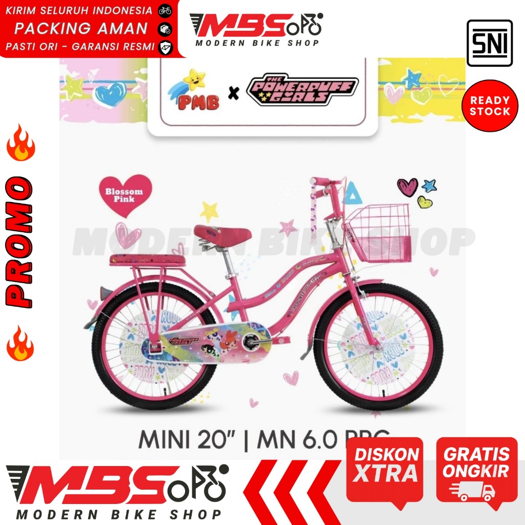 NEW PHOENIX NP-8855 SEPEDA MINI 20" INCH karakter / Sepeda Anak Perempuan 20 Inch