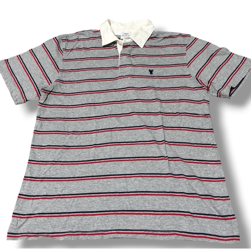 COEN Kaos Polo Rugby Salur Casual Preloved