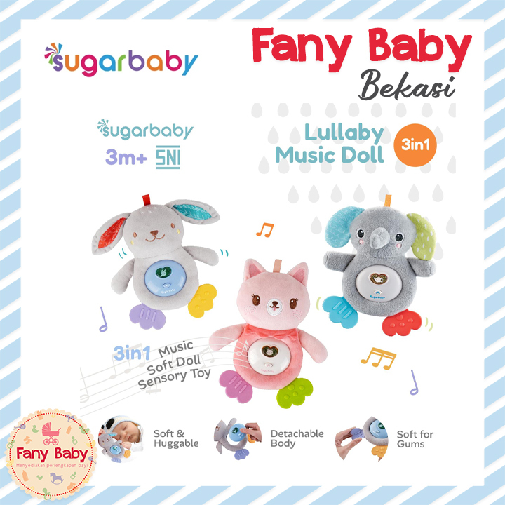 SUGAR BABY LULLABY MUSIC DOLL 3IN1