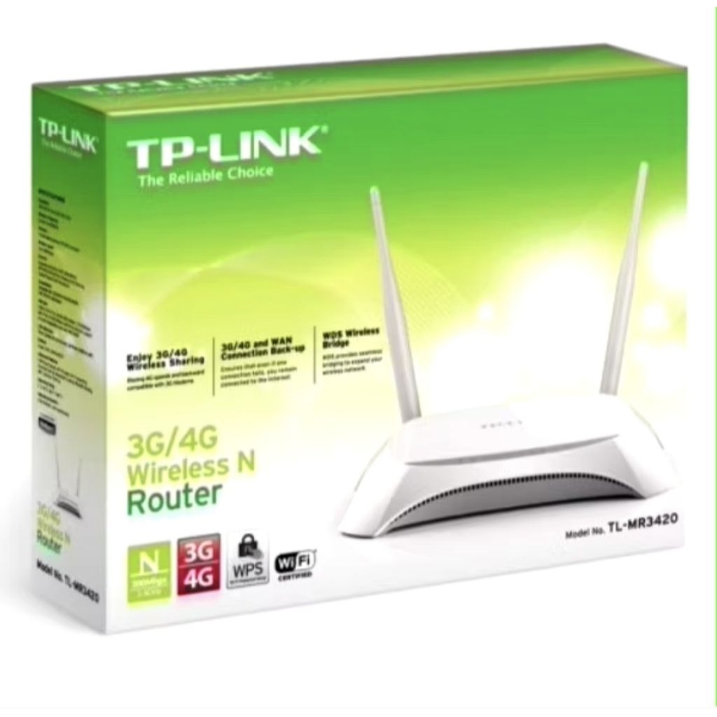 Router TP-Link MR3420 ver 2.1 PRELOVED SEPERTI BARU (Second Bekas)